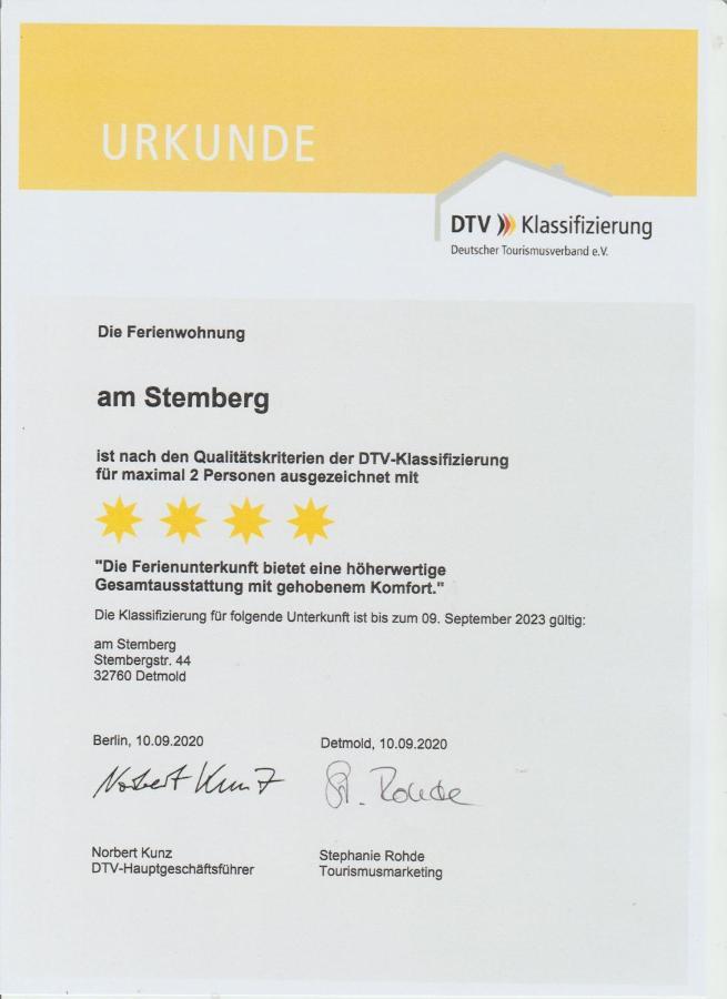 Ferienwohnung Am Stemberg Detmold Exteriör bild